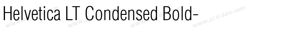 Helvetica LT Condensed Bold字体转换
